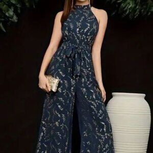 Halter neck jumpsuit